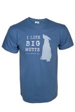 Tee: I Like Big Mutts (unisex // indigo)