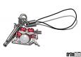Red Drumset Cell Phone Lariat