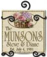 Personalized Flower Basket Ceramic Address / Welcome Plaque with Iron Holder