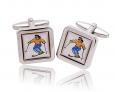 Skiing Cuff Links