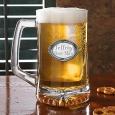 Engraved Medallion Personalized Beer Stein