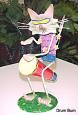 Cat with Conga Drum Figurine