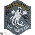 Halloween Welcome Sign - Personalized