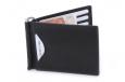 Men's Genuine Leather Bi-Fold Wallet with Money Clip & Outside Pocket