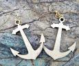 Anchor Wooden Earrings