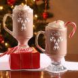 Personalized Holiday Spirit Glass Coffee Mug Set
