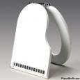 Piano Toilet Seat - White