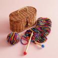 Kids Knitting Set and Basket