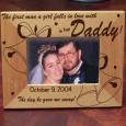 �Is her Daddy Wood Picture Frame
