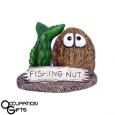 Fishing Nut Desktop Figurine