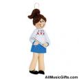 Girl with Flute Ornament