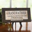 Personalized Grandfather Gift Canvas Art