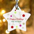 Personalized Christmas Ornaments - Holiday Star