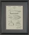 Duck Decoy Patent Framed Art - 11x14