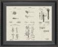 Construction Tools Framed Patent Art - 20x24