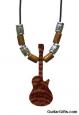 Wooden Guitar Choker Necklace