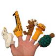 Alpaca wool finger puppets (set of 5)
