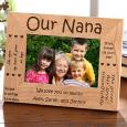 Personalized Grandparents Wood Picture Frame