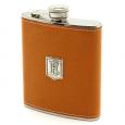 Pewter Monogrammed Persian Orange Hip Flask