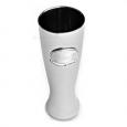 Personalized Genteel Gunmetal Pilsner with Pewter Medallion