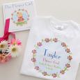 Personalized Flower Girl T-Shirt & Book Set