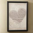Personalized Love Is Patient Wedding & Anniversary Canvas Wall Art - Medium