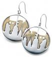 City Never Sleeps Skyline Earrings Sterling & Brass
