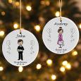 Personalized Wedding Party Ornaments