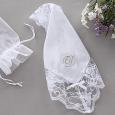 Initial Monogram Personalized Lace Handkerchief