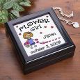 Personalized Flower Girl Jewelry and Keepsake Box