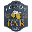 Neighborhood Bar Personalized Wooden Sign