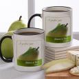 Personalized Ceramic Coffee Mug Set - A Perfect Pair Design