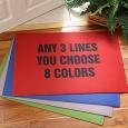 Personalized Custom Text Floor Mat
