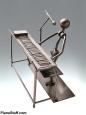 Keyboard Metal Figurine