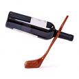 Golf Club Balancing Wine Bottle Holder, Mahogany