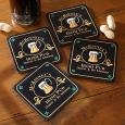 Personalized Irish Pub Beer Mug Coasters