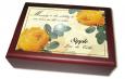 Personalized Yellow Rose Keepsake / Jewelry Box