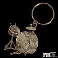 Vintage Drum Set Keychain