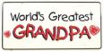 World's Greatest Grandpa License Plate