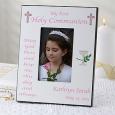 Personalized May God Bless Me First Communion Photo Frame