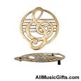 Music Note Brass Trivet