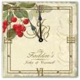 Personalized Cherries Marble Clock with Stand