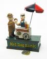 Hot Dog Collectors' Die Cast Iron Mechanical Coin Bank