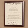 Custom Graduation Gift Plaque - Secrets of Success Graduation Quote Design