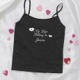 Personalized Black Camisole - My Girl Design