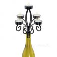 Five Candle Wine Bottle Candelabra