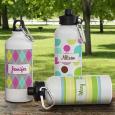 Personalized Aluminum Water Bottles - Girl On The Go