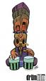 Tiki Bongos Sticker