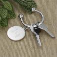 Personalized Silver Plated Key Ring