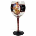 Vintage Vixen Oops! Wine Glass
